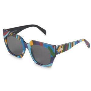 Emilio Pucci EP737S Italian Designer Sunglasses Green Geometric Print Emilio Pucci Sunglasses Women main image 4